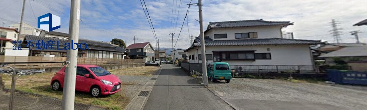 クレイドルガーデン　富士市宇東川西町　第1　全1棟の前面道路含む現地写真|前面道路も４メートル以上あるので、通行も楽々です♪