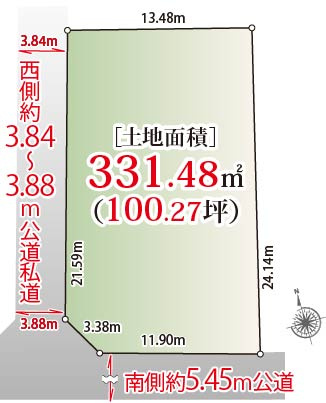 宅地分譲［杉並区高井戸西１丁目］の区画図|区画図