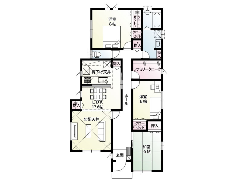 北本市本町４丁目８区画　１号棟　間取り図