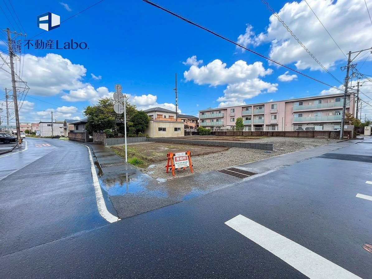 リーブルガーデン　駿河区下島7期　全4棟の前面道路含む現地写真