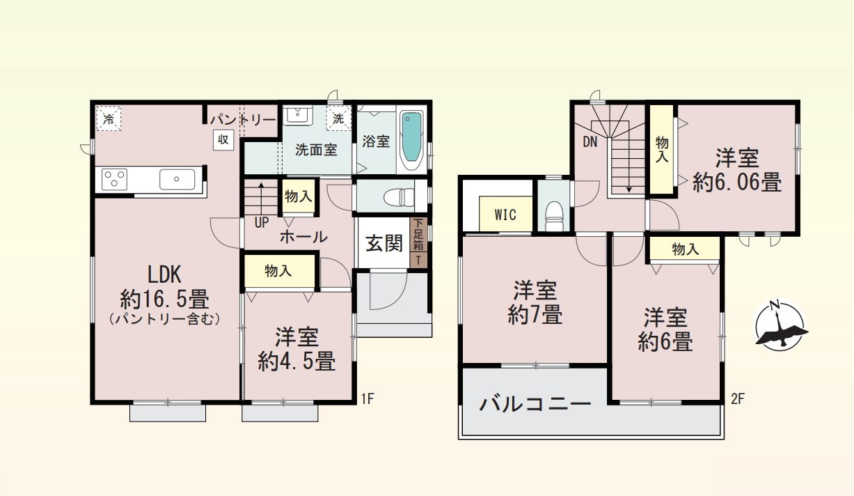 玉村町上之手　新築住宅全3棟の間取り