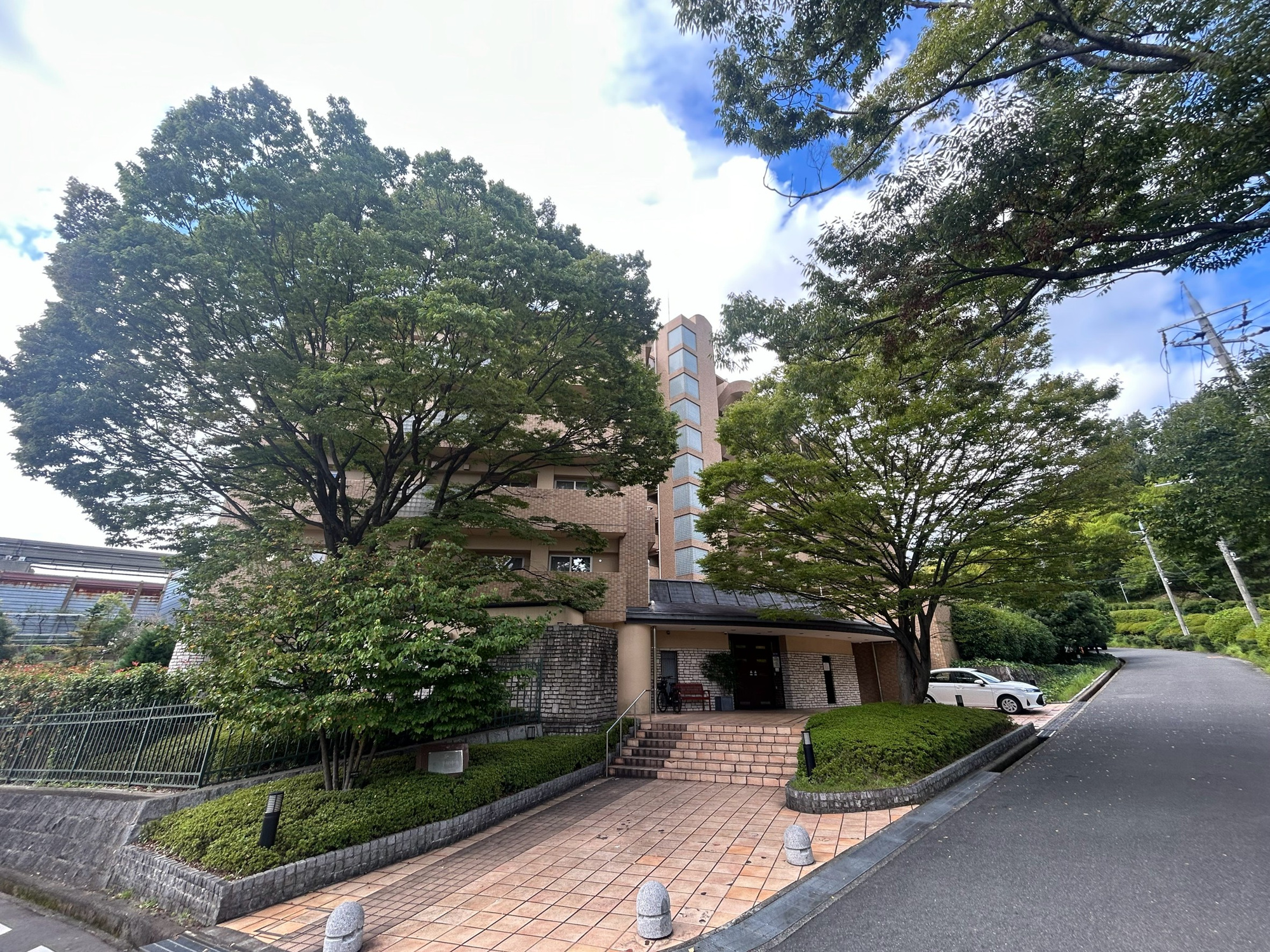 ルネ千里中央の中庭