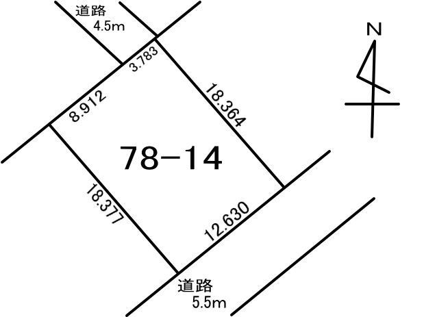 洞爺湖町高砂町78-14　土地の外観