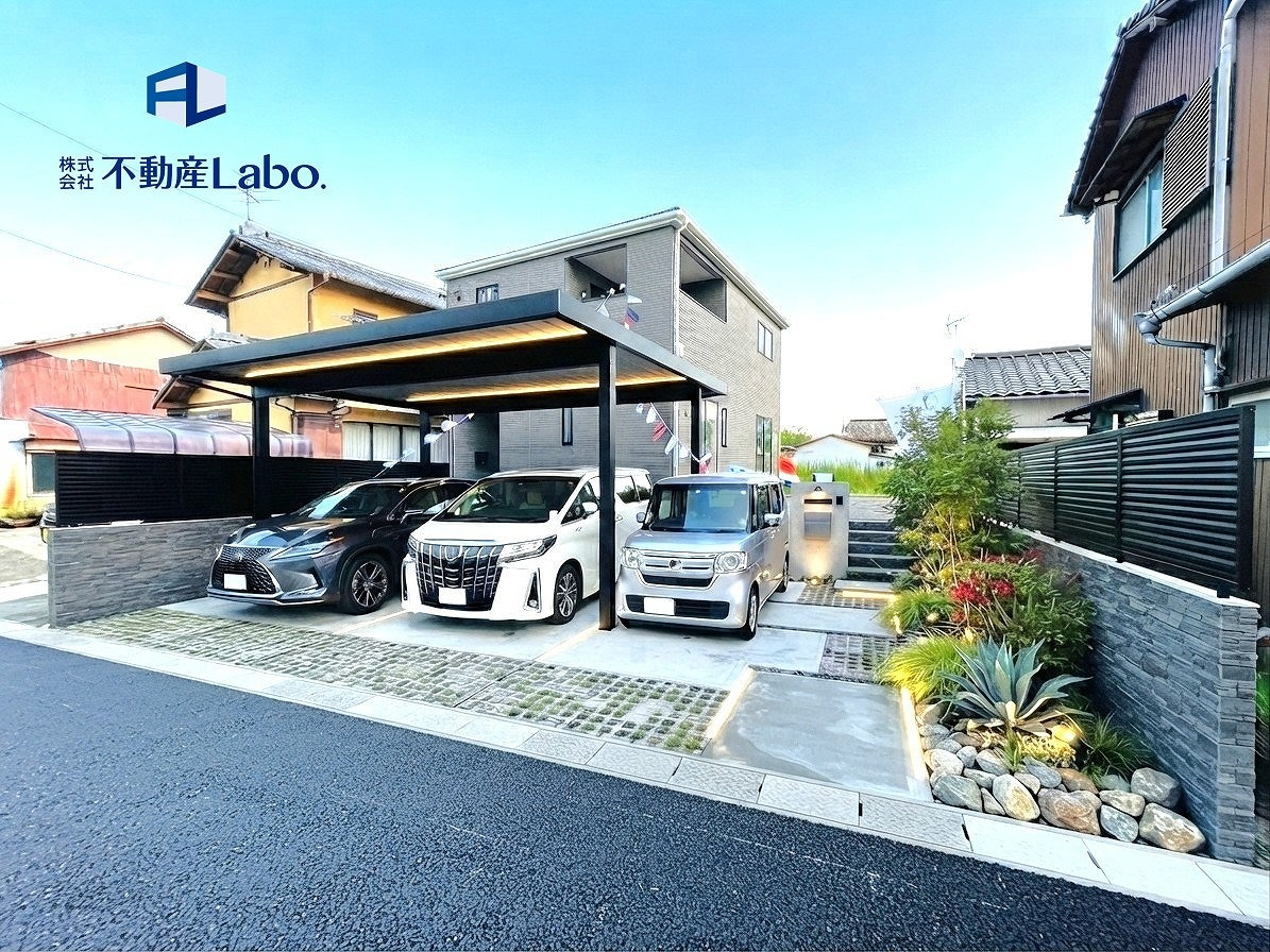 クレイドルガーデン　清水区三保第9　全1棟のその他|●外構CG● 外観写真のカーポート、車はCGでイメージとなります。別途、追加工事でカーポートの設置も可能です♪