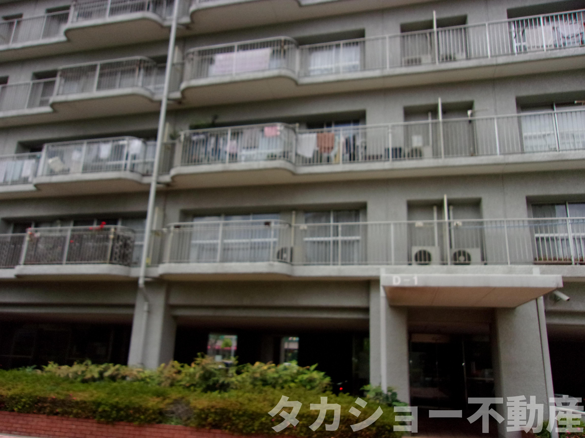 検見川ハウス　D棟の外観|外はこのようになっています