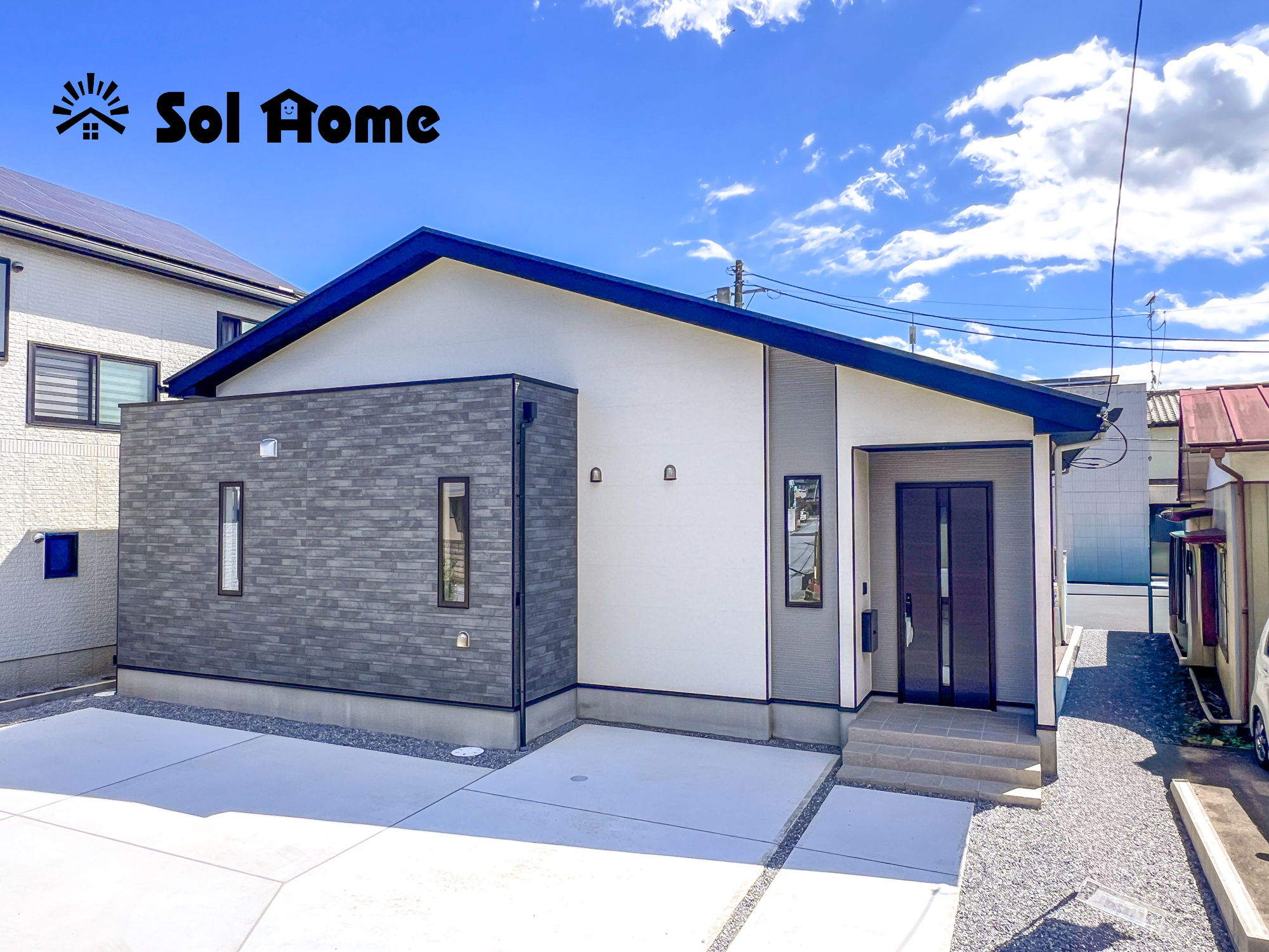 宇都宮市宝木本町１６期　新築住宅全１棟の外観|◆本日のご案内も大歓迎です♪◆ 図面や写真では分からない部分を不動産のプロが丁寧にご説明いたします！！ 年中無休のソルホームはいつでもお問い合わせをお待ちしております♪