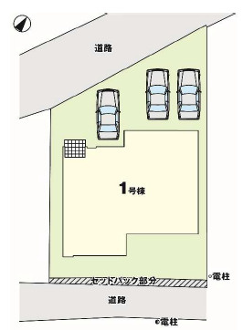 宇都宮市宝木本町１６期　新築住宅全１棟の区画図|駐車場並列３台可能！急な来客にも対応可能です♪