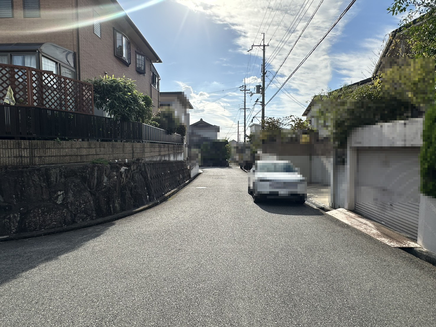 堺市南区茶山台３丁一戸建の前面道路含む現地写真