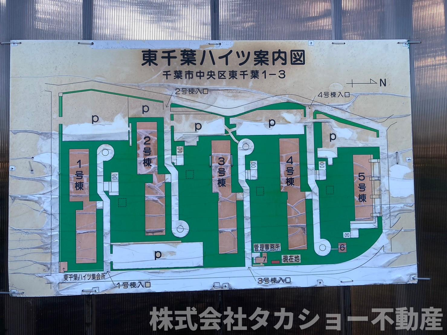 東千葉ハイツ　参号棟の区画図