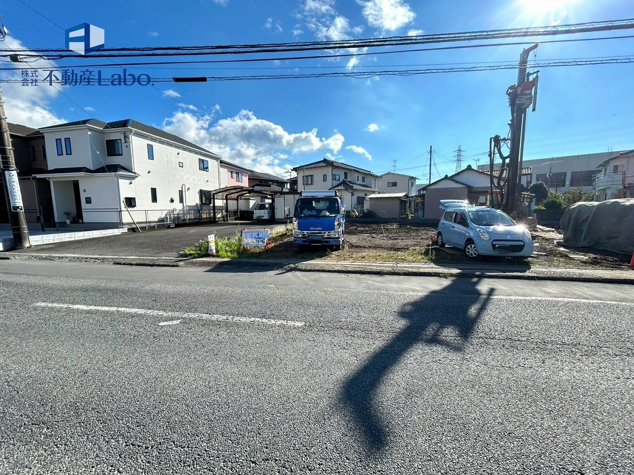 函南町仁田3期　全3棟の前面道路含む現地写真