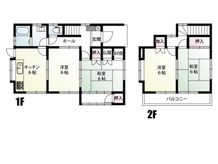 拾六間　間取図