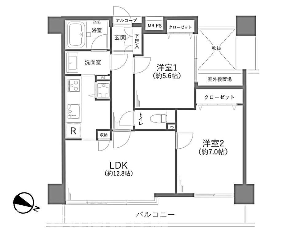コート浦和常盤の間取り