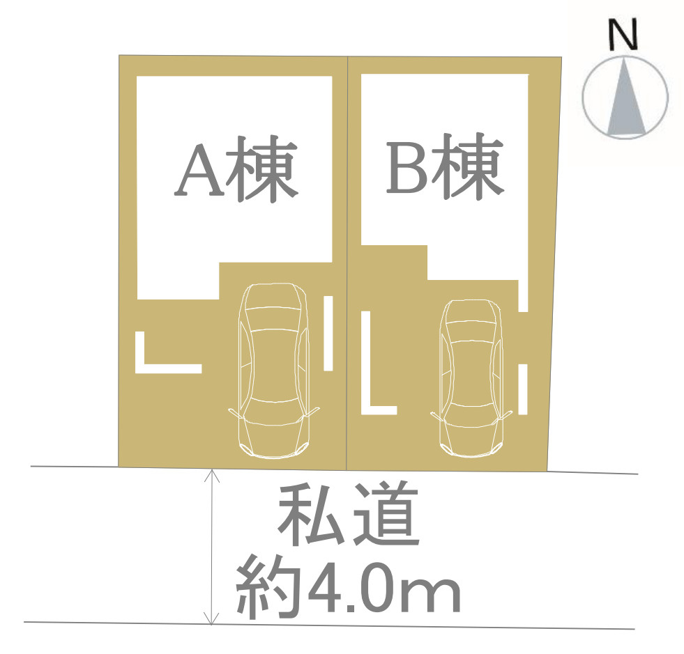 横浜市鶴見区下末吉3丁目 新築戸建て【仲介手数料無料】の区画図