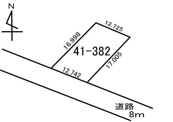 白老町石山41-382　土地の外観