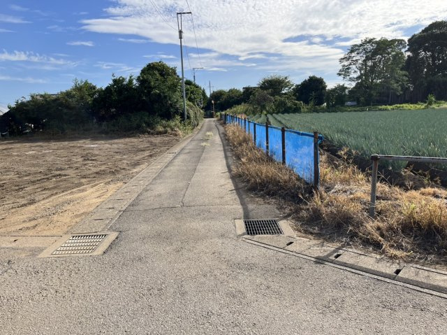 野田市目吹土地の前面道路含む現地写真|南西側公道