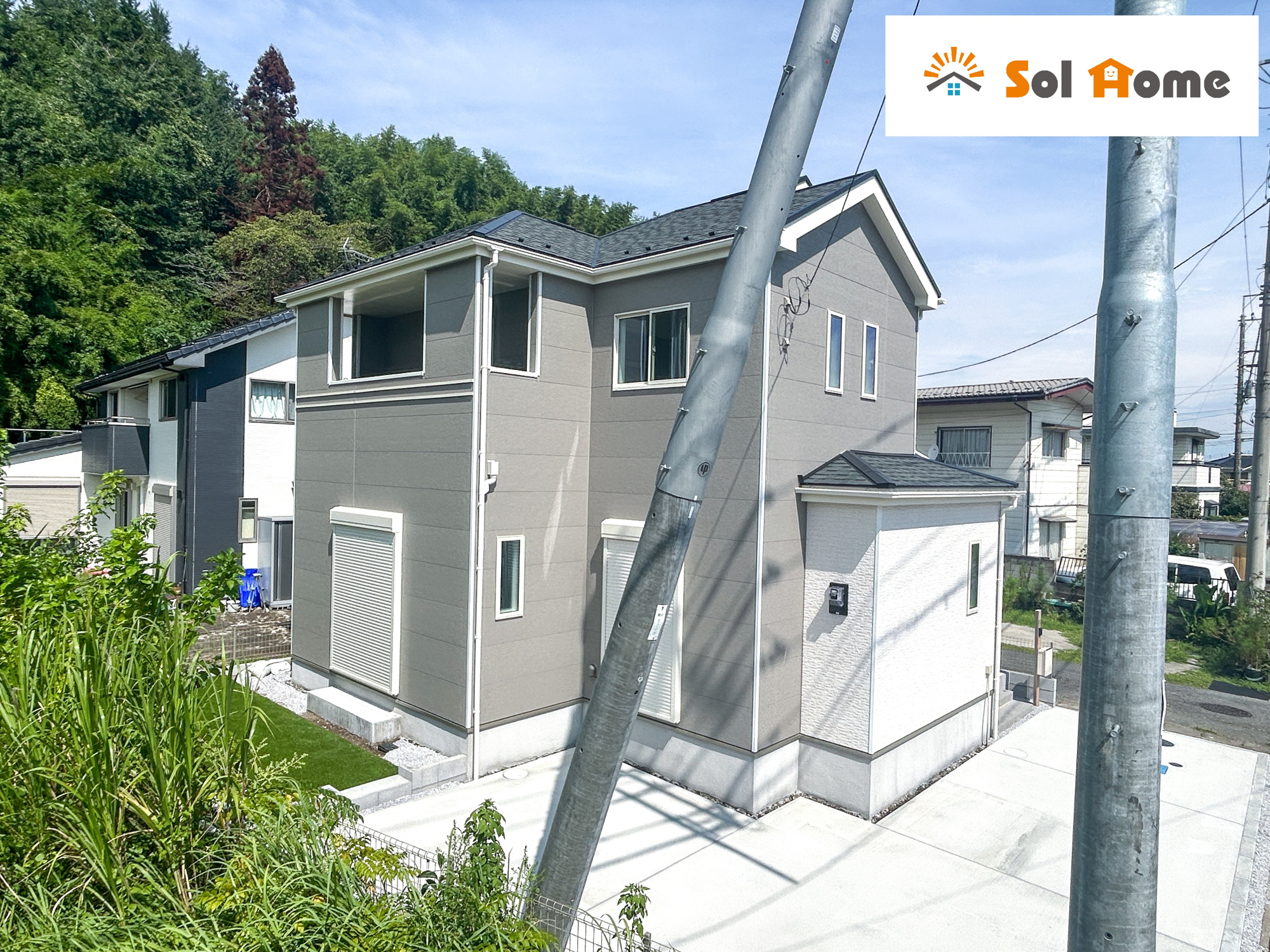 高崎市乗附町　新築住宅全1棟の外観|◆本日のご案内も大歓迎です♪◆ 図面や写真では分からない部分を不動産のプロが丁寧にご説明いたします！！ 年中無休のソルホームはいつでもお問い合わせをお待ちしております♪