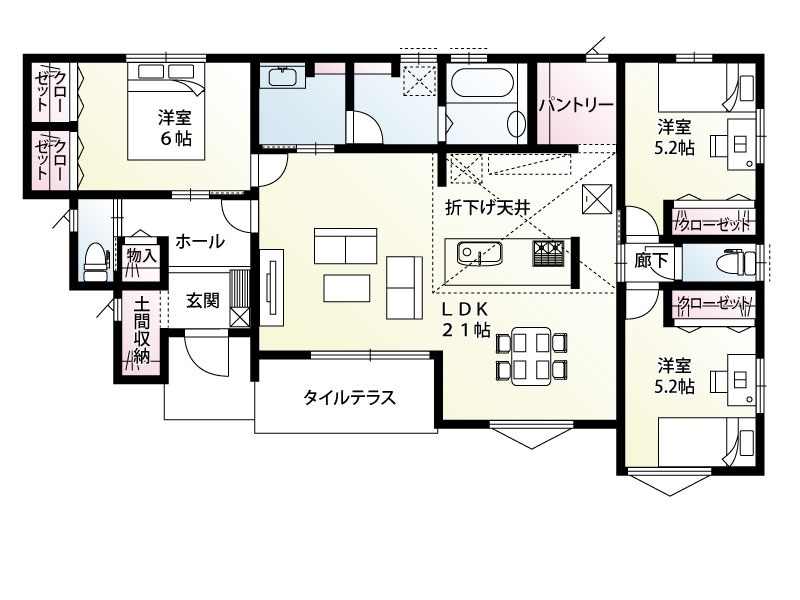 【５号棟：間取り図】