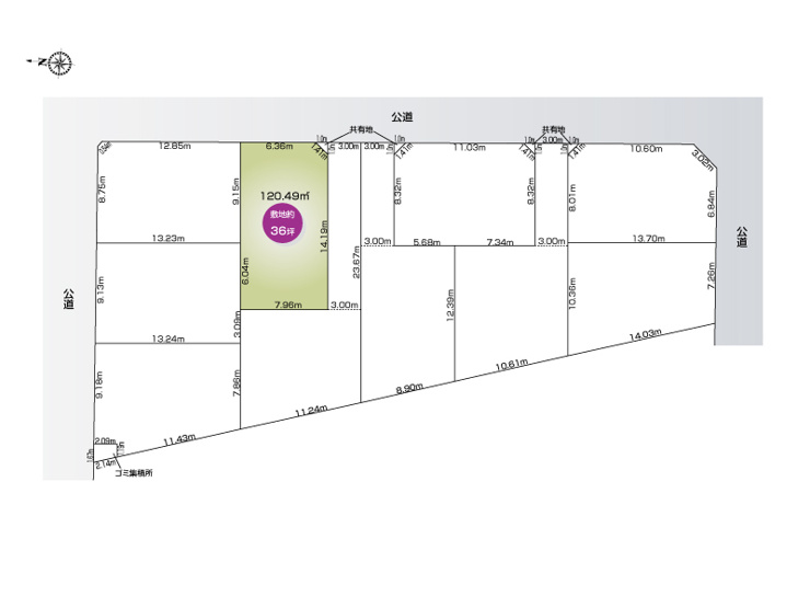 【土地図】春日部市豊町２丁目(全10区画)4号地