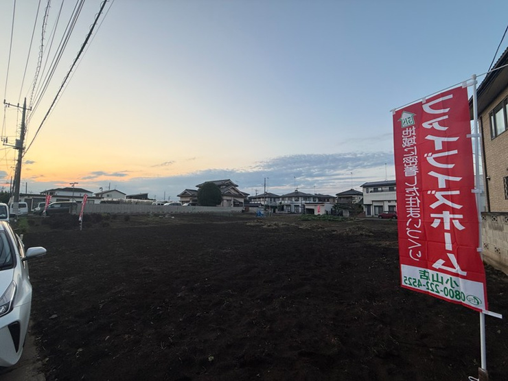 【前面道路含む現地写真】小山市東間々田1丁目6号地(全6区画)■ファイブイズホーム■