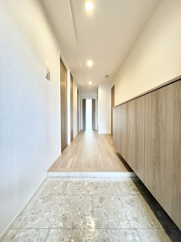 メゾンドール八尾本町の玄関|収納もある玄関です