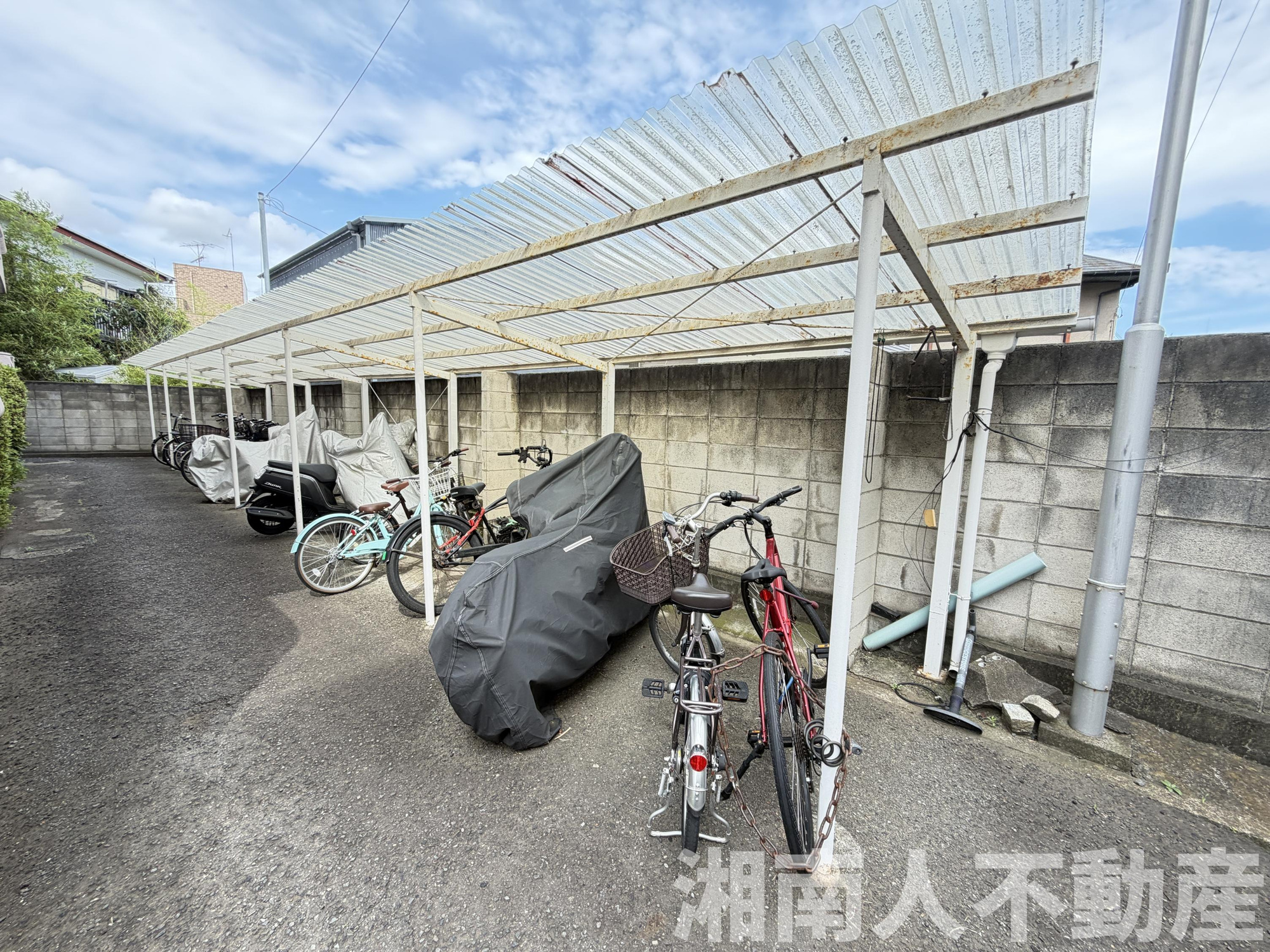 藤沢マンションの駐輪場