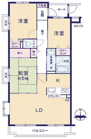 クリオ平塚弐番館の間取り