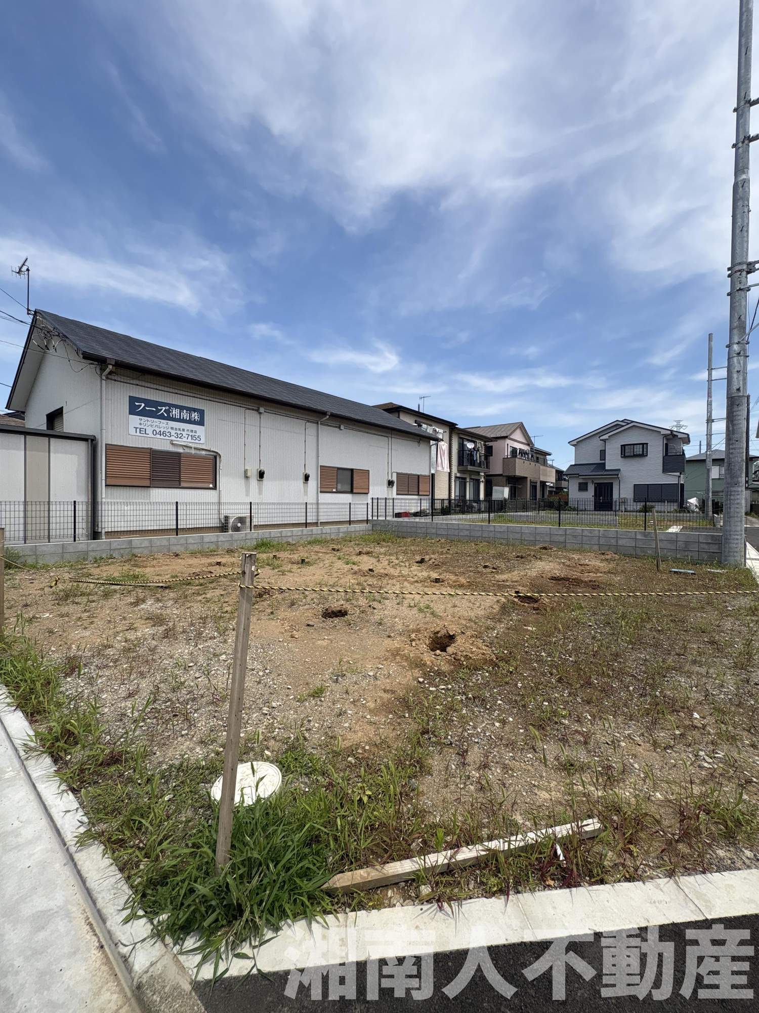 平塚市纒４丁目　新築戸建て　のその他|南西角地です