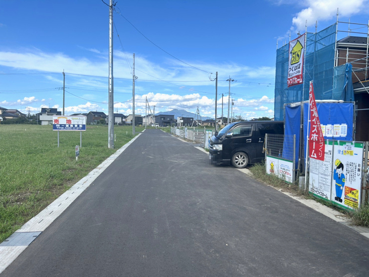 下妻市宗道（全4区画）　前面道路を含む現地写真