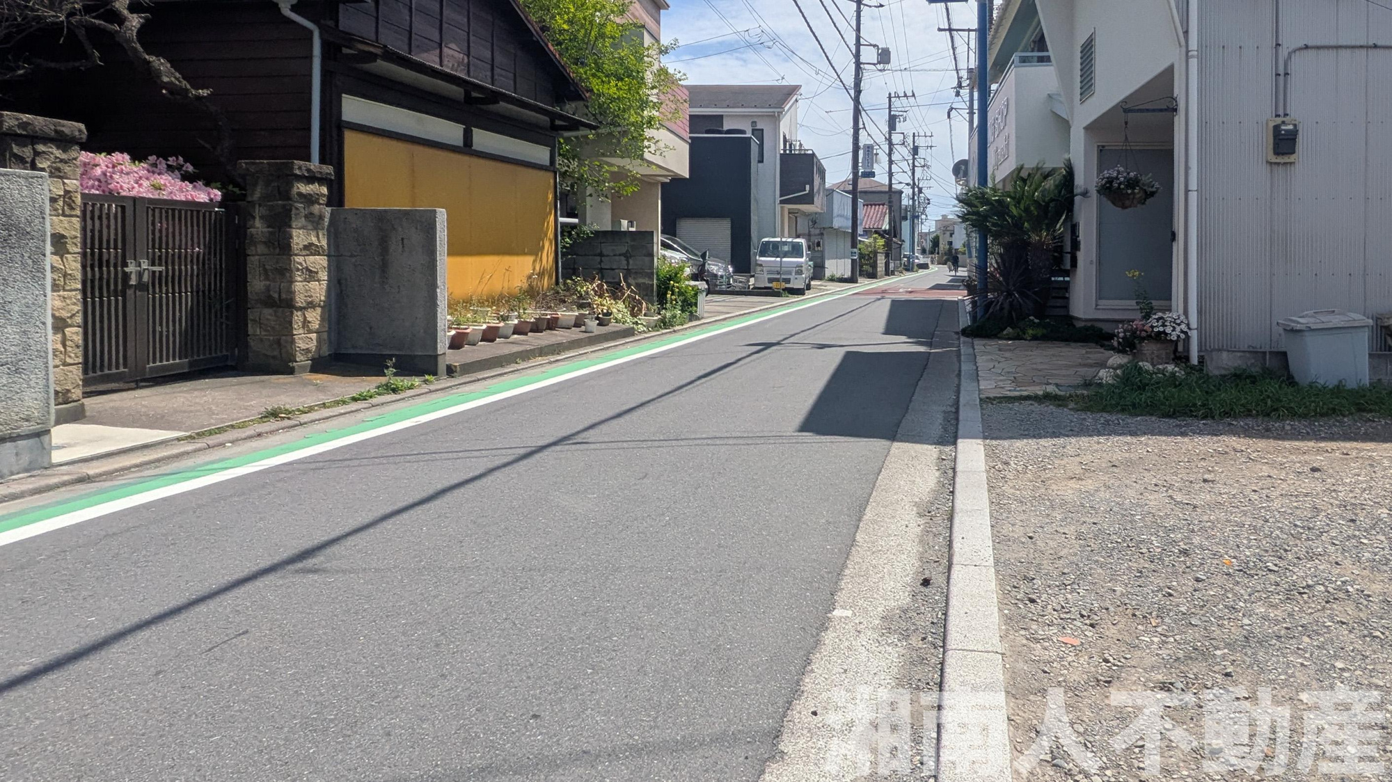 藤沢市辻堂東海岸3丁目戸建の前面道路含む現地写真