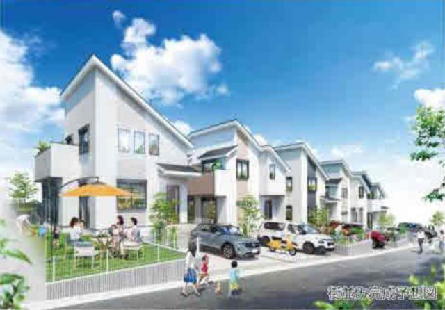 横浜市都筑区東山田4丁目 新築戸建て【仲介手数料無料】の外観パース