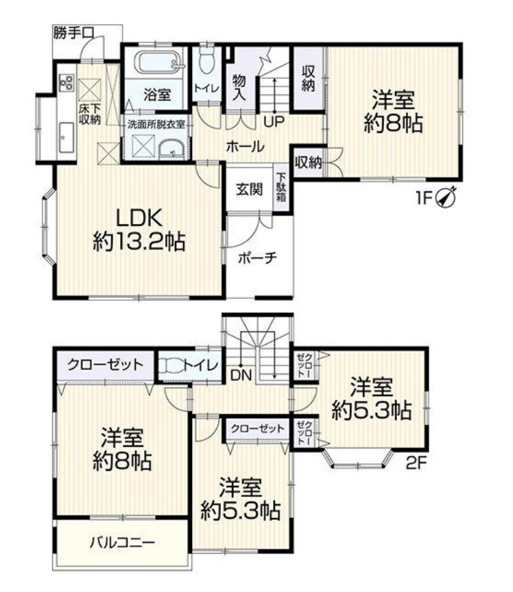 横浜市緑区三保町 中古戸建て【仲介手数料無料】の間取り