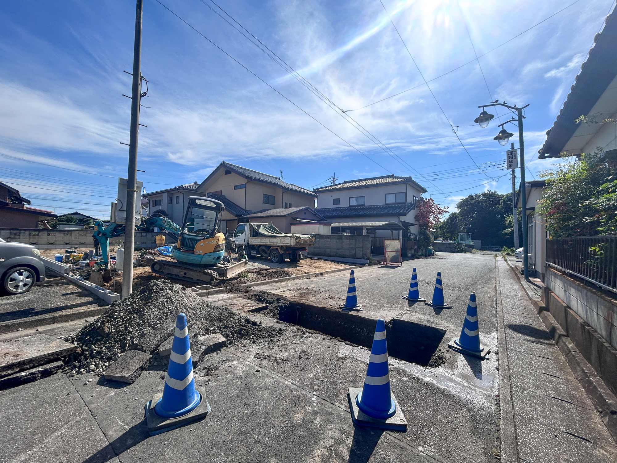 前橋市南町2丁目5期　新築住宅全1棟の前面道路含む現地写真