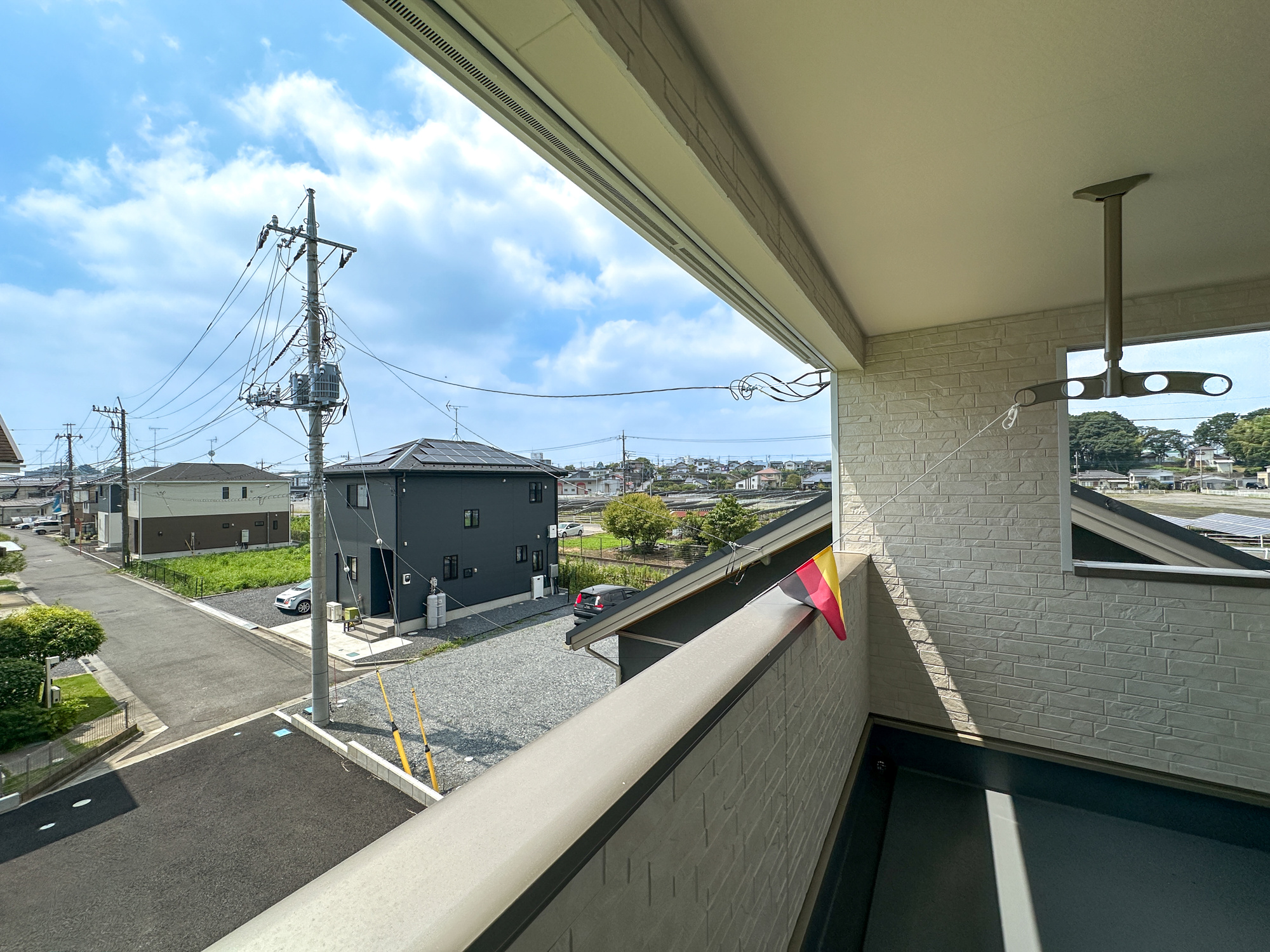 真岡市台町の新築一戸建の展望|隣地との距離が確保されているので開放感のある眺望♪