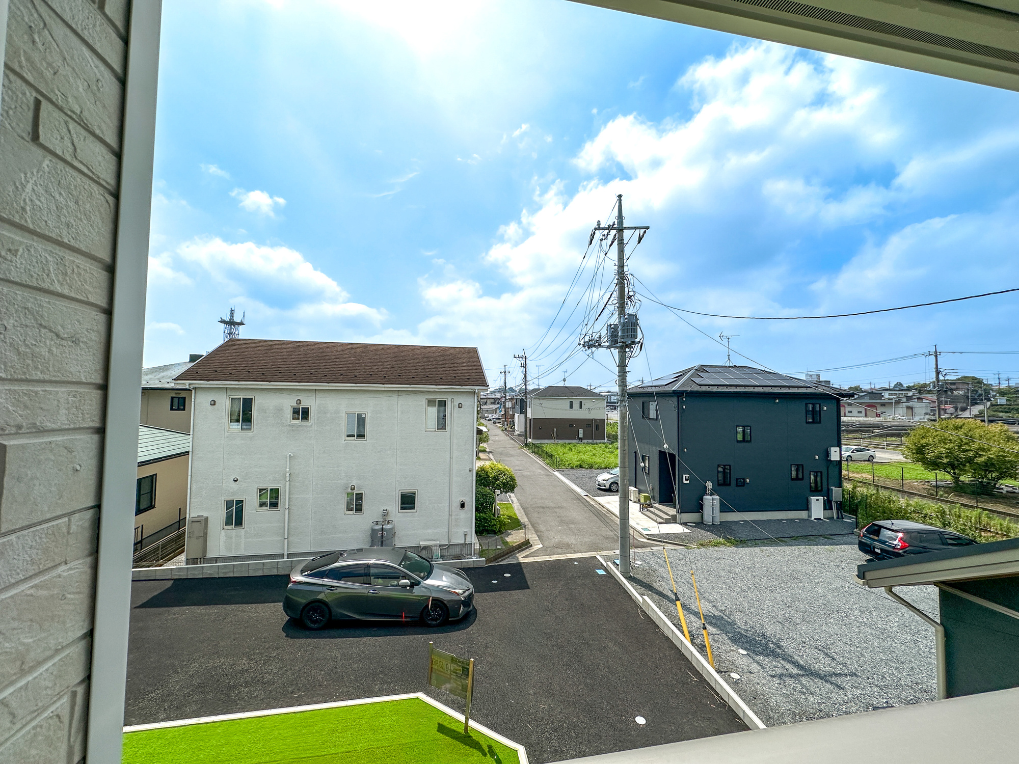 真岡市台町の新築一戸建の展望|見晴らしの良い眺望は開放感たっぷり♪