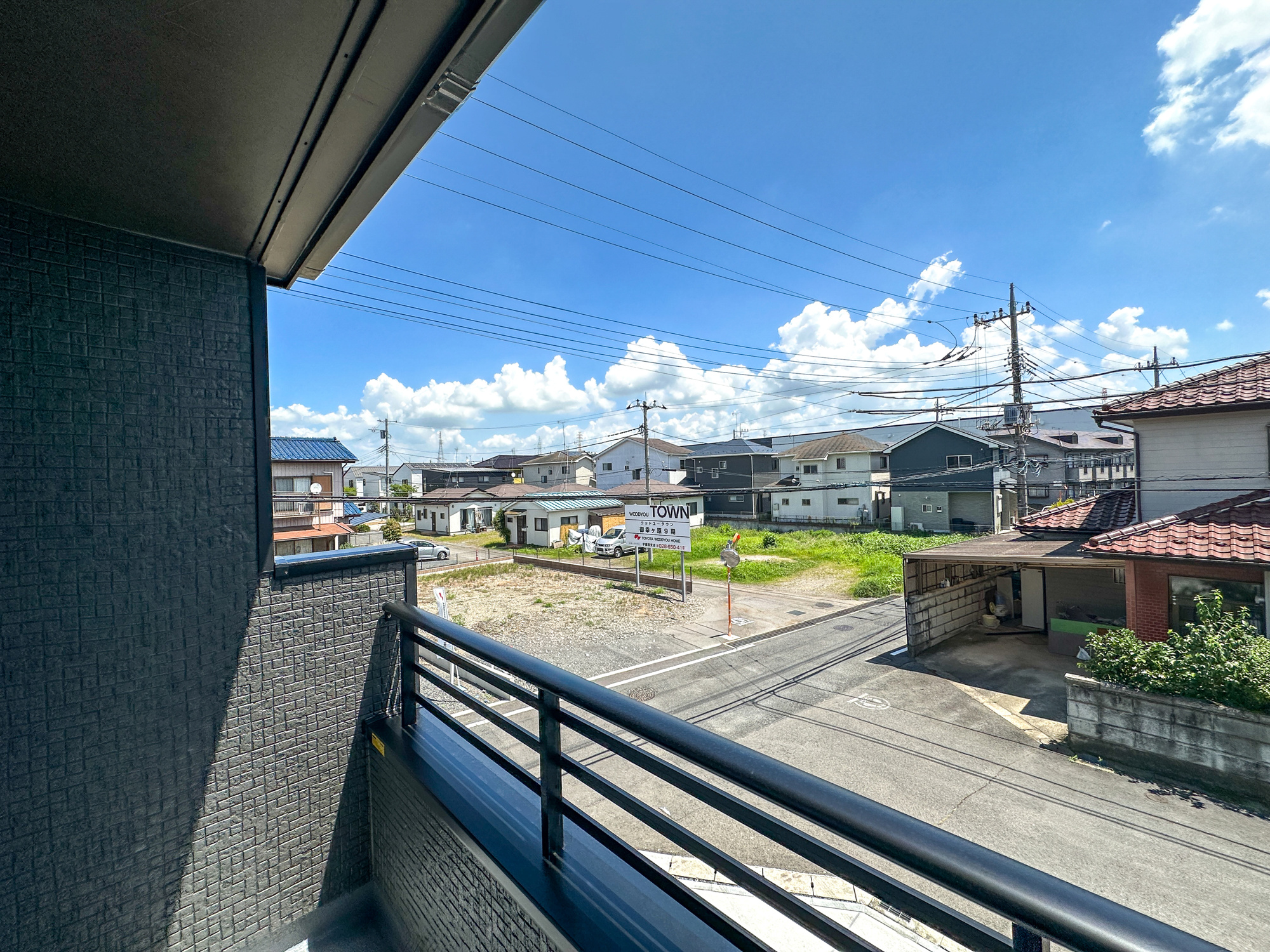 宇都宮市御幸ケ原町の新築一戸建の展望|隣地との距離が確保されているので開放感のある眺望♪
