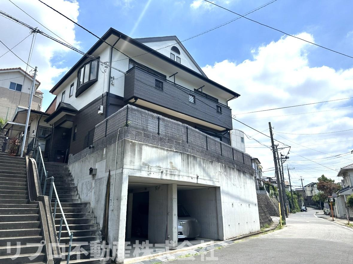 鎌ケ谷市東道野辺３丁目戸建の外観|閑静な住宅街にありシックな外観です！