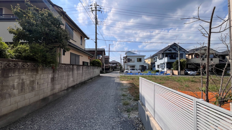 1号地　物権脇道路写真
