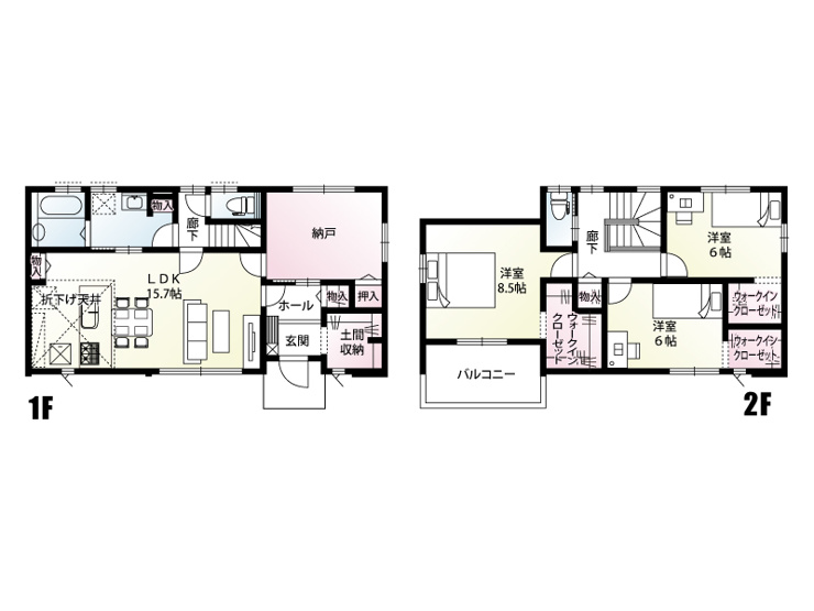 【１号棟：間取り図】