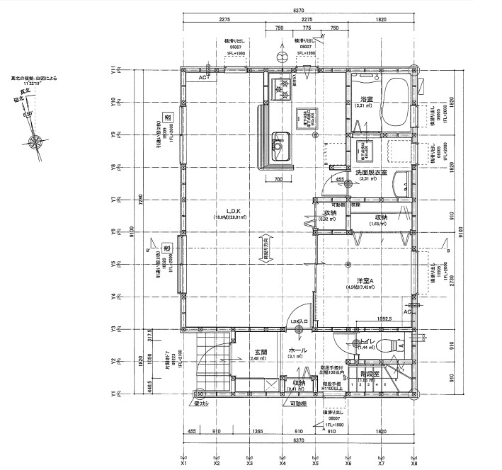 リーブルガーデン　葵区千代田2丁目２期　全2棟の間取り|●1階間取り図●
広々としたLDKで家族が自然と集まる暮らしをサポートします♪