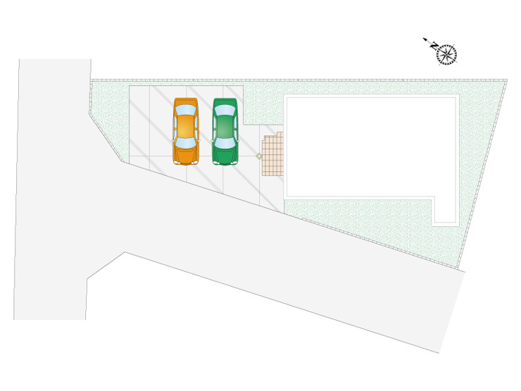 前橋市天川町　新築住宅全1棟の区画図|■建物28.05坪　土間収納　WIC　ランドリースペース■
