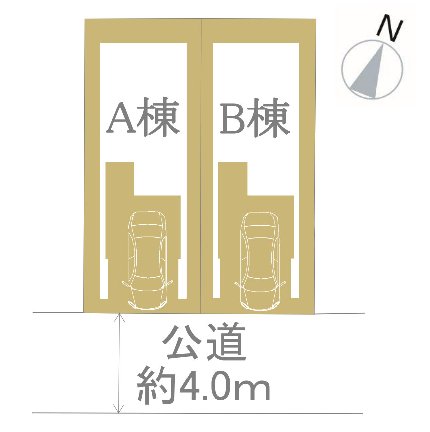 横浜市神奈川区松見町1丁目 新築戸建て【仲介手数料無料】の区画図