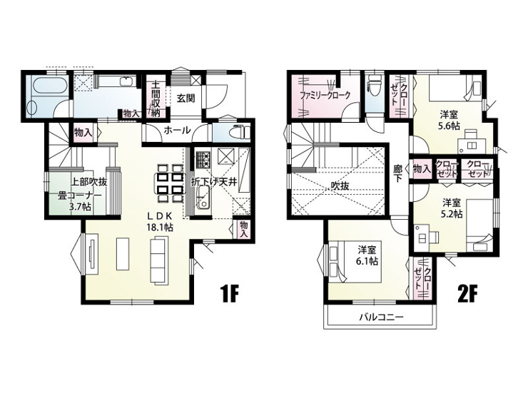 【1号棟　間取り図】