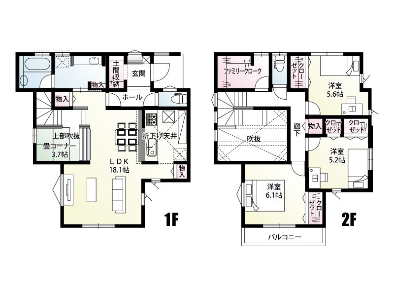 【1号棟　間取り図】