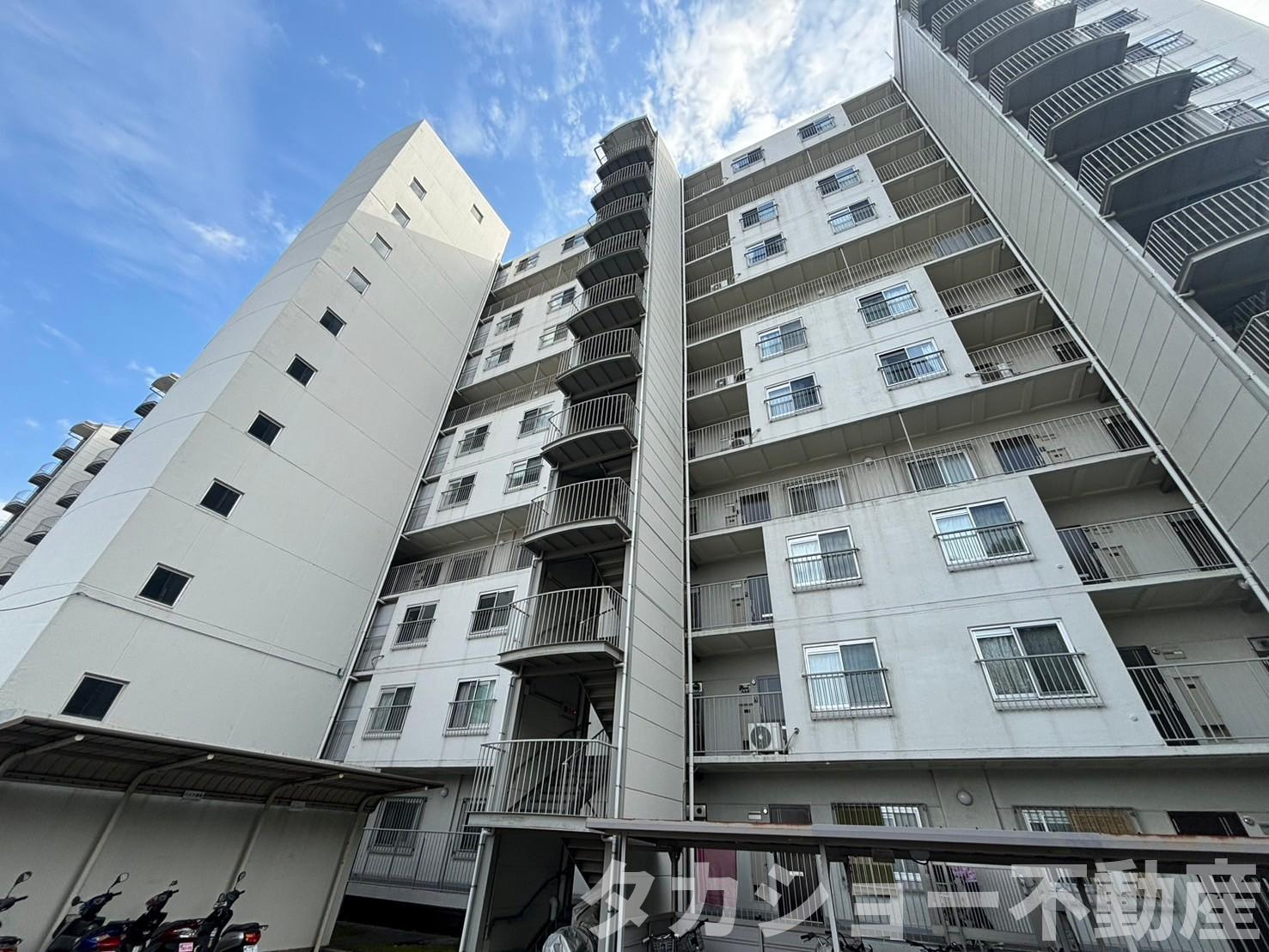 稲毛ファミールハイツ1号棟の外観|外はこのようになっています