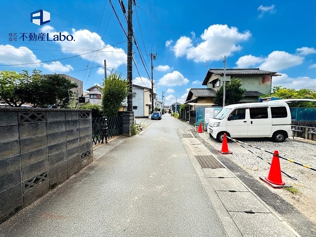 リーブルガーデン　清水区下野緑町　全1棟の前面道路含む現地写真|完成に向けて工事が着々と進行中♪
現地では建設の様子をご覧いただけます♪