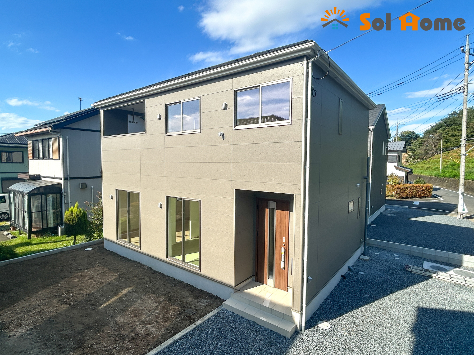 高崎市吉井町神保第2　新築住宅全2棟の外観|◆本日のご案内も大歓迎です♪◆ 図面や写真では分からない部分を不動産のプロが丁寧にご説明いたします！！ソルホームはいつでもお問い合わせをお待ちしております♪