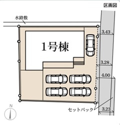 高崎江木町第12　新築住宅全1棟の区画図|◇土地77.37坪◇