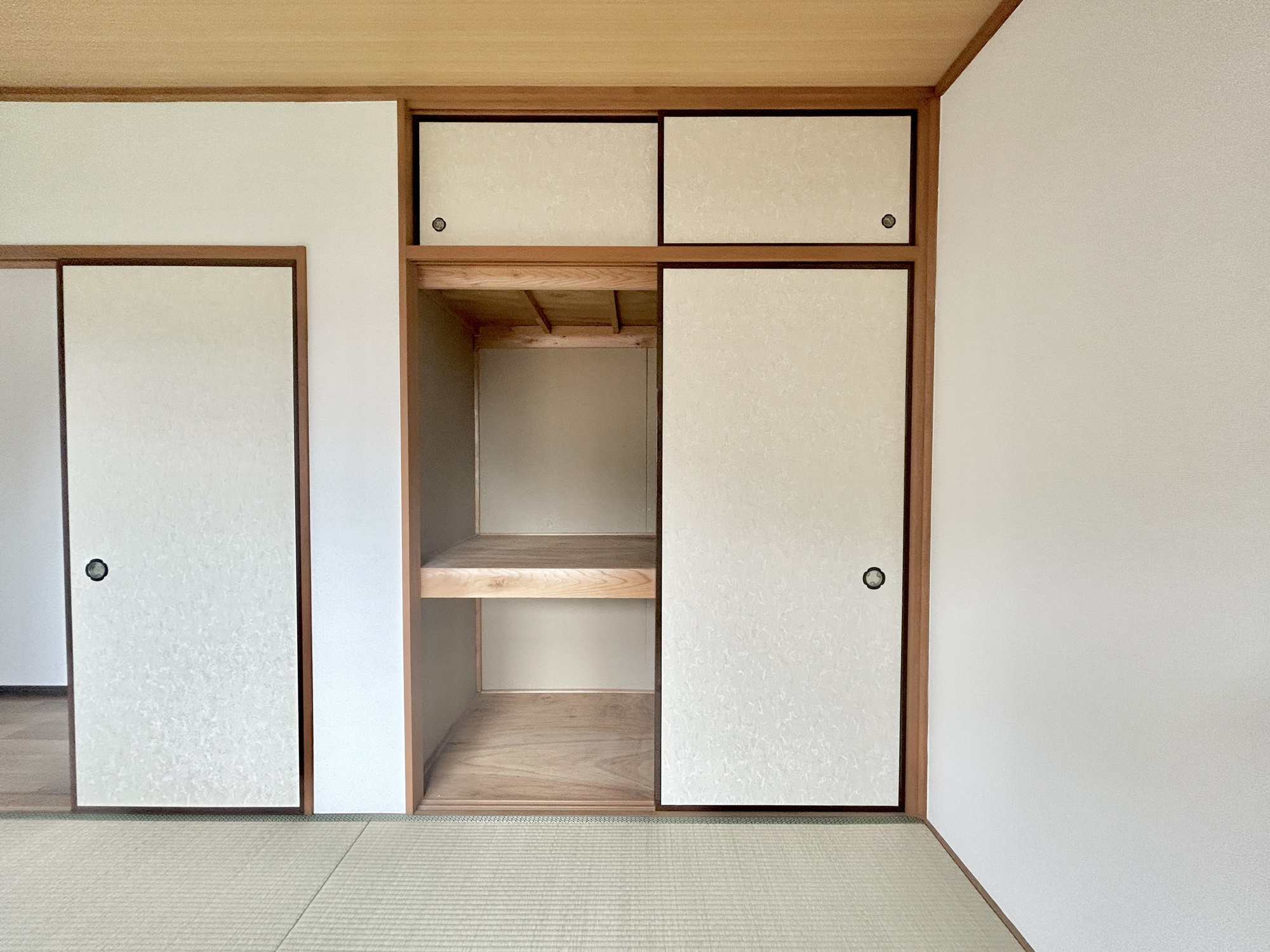 伊勢崎市今泉町1期　中古住宅の収納|和室に押入があると、布団や季節用品をたっぷり収納できます♪
