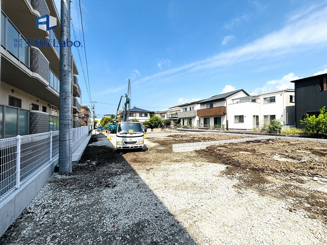 クレイドルガーデン　沼津市沼北町第4　全4棟の外観|●4号棟、3号棟外観●
手前が4号棟建築予定地、奥が3号棟建築予定地となっております♪
完成は2026年11月を予定しています♪
