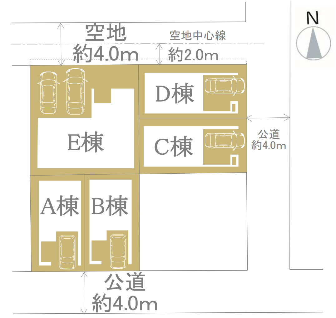 横浜市金沢区大道2丁目 新築戸建て【仲介手数料無料】の区画図